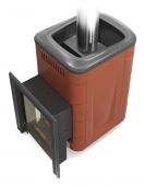 Печь для бани ПБ Уренгой Мини 2018 Carbon БСЭ терракота
