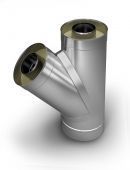 Тройник-сэндвич 135 TMF ф80/180, 0,5мм, нн