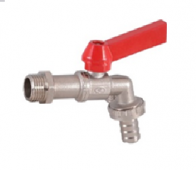 Кран водоразборный со съёмным штуцером Bibcook 3/4 никель